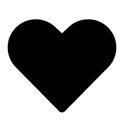 heart straight fill icon