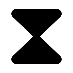 hourglass simple fill icon