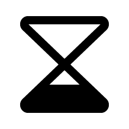 hourglass simple low fill icon