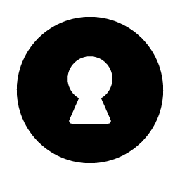 keyhole fill icon