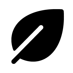 leaf fill icon