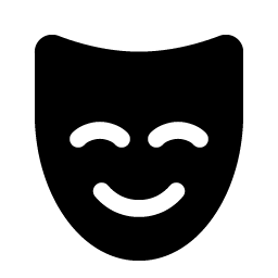 mask happy fill icon