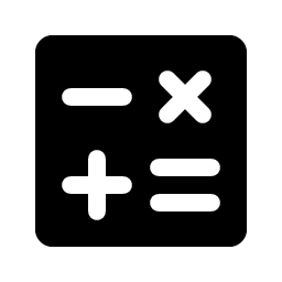 math operations fill icon