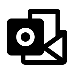 microsoft outlook logo fill icon