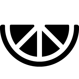 orange slice fill icon