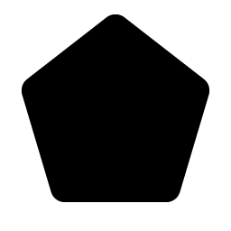 pentagon fill icon