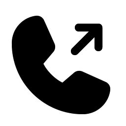 phone outgoing fill icon
