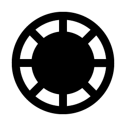 poker chip fill icon