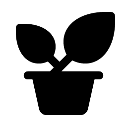 potted plant fill icon