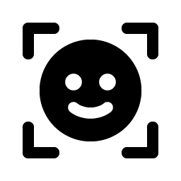 scan smiley fill icon