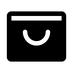 shopping bag open fill icon