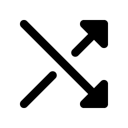 shuffle simple fill icon
