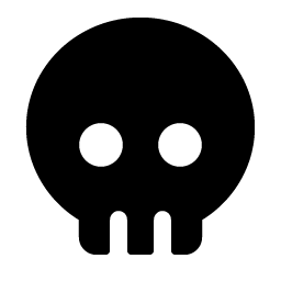 skull fill icon