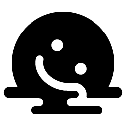 smiley melting fill icon