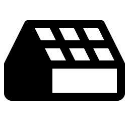 solar roof fill icon