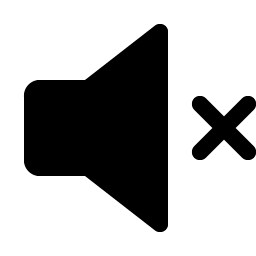 speaker simple x fill icon