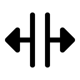 split horizontal fill icon