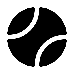 tennis ball fill icon
