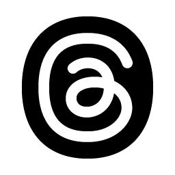 threads logo fill icon