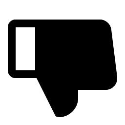 thumbs down fill icon