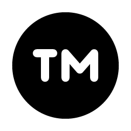 trademark fill icon