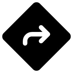 traffic sign fill icon