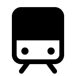 train simple fill icon