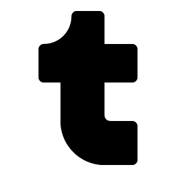 tumblr logo fill icon