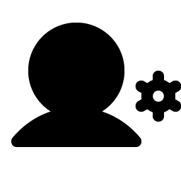 user gear fill icon