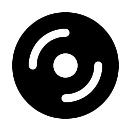 vinyl record fill icon