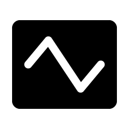 wave triangle fill icon