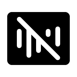 waveform slash fill icon