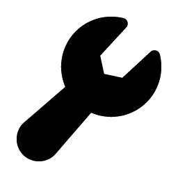 wrench fill icon