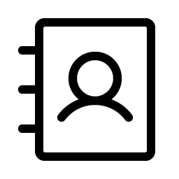 address book light icon
