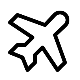 airplane tilt light icon