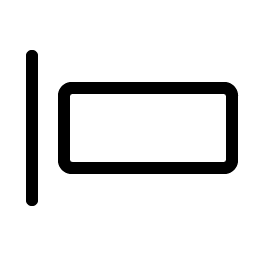 align left simple light icon