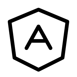 angular logo light icon