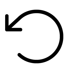 arrow counter clockwise light icon