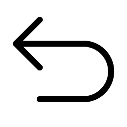 arrow u up left light icon