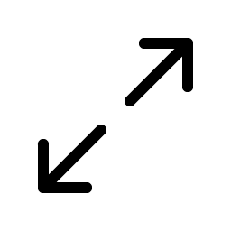 arrows out simple light icon