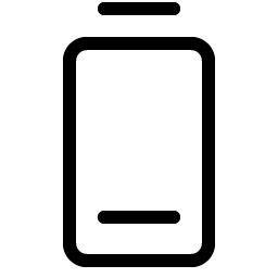 battery vertical low light icon