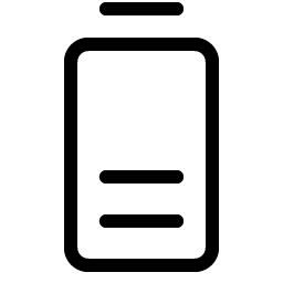 battery vertical medium light icon