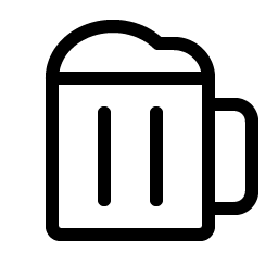 beer stein light icon