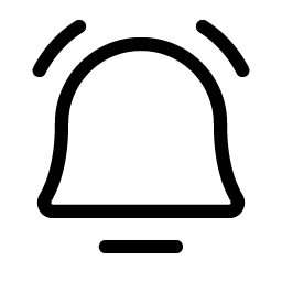 bell simple ringing light icon