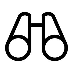 binoculars light icon