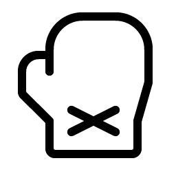 boxing glove light icon