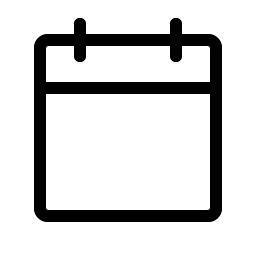 calendar blank light icon