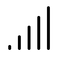 cell signal full light icon