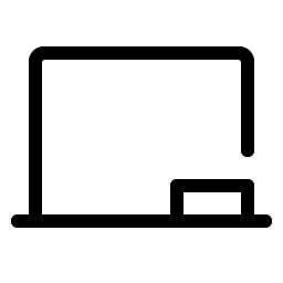 chalkboard simple light icon