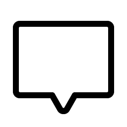 chat centered light icon